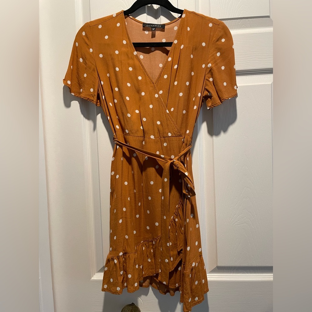 Dynamite Polka Dot Mini Dress